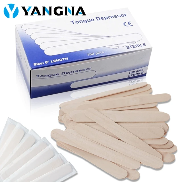 Wooden Sterile Tongue Depressors Box/100