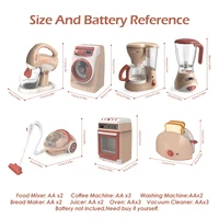 Ensemble de jouets de cuisine pour enfants, mini appareils électroménagers de simulation, maison de jeu de simulation, jouets interactifs pour filles et garçons 2