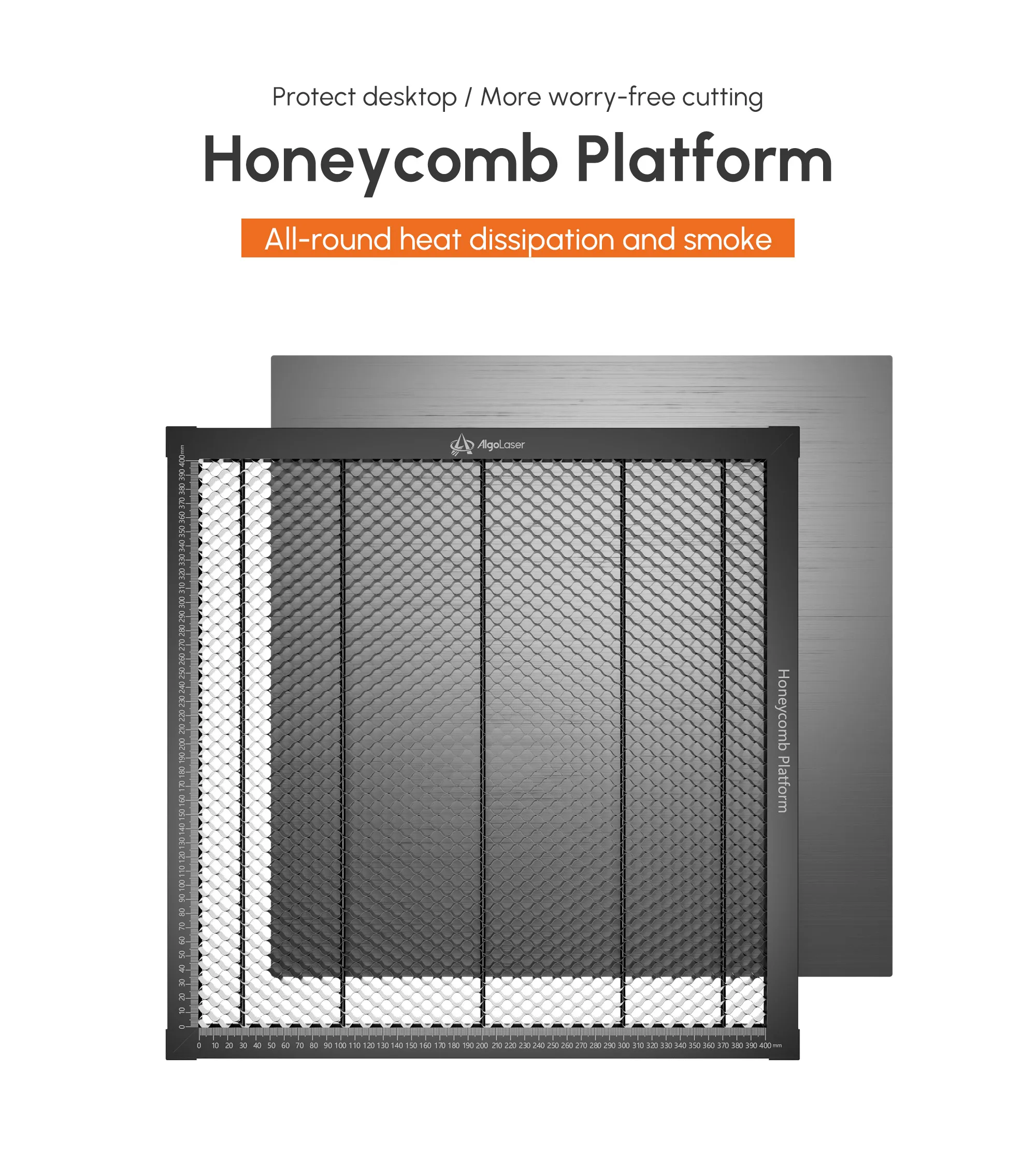 Algolaser Honeycomb Work Table 450*450mm Honeycomb Laser Bed Desktop Protection Metal Plate Honeycomb Panel for Engraver/Cutter