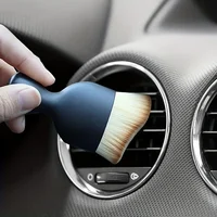 Car Interior Cleaning Brush Air Conditioner Air Outlet Cleaner Soft Brush Car Crevice Dust Removal Tool Brush 1