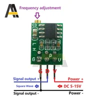 50Hz-6KHz 0.8Hz-60Hz Adjustable Square Wave Pulse Generator Oscillator Module Output Signal Source Frequency 200mA DC 5-15V 1