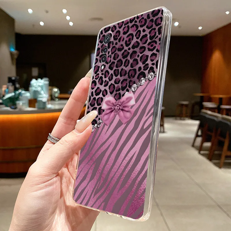 Elegant Butterfly Bow Transparent Soft TPU Phone Case - Protective Thin Silicone Cover