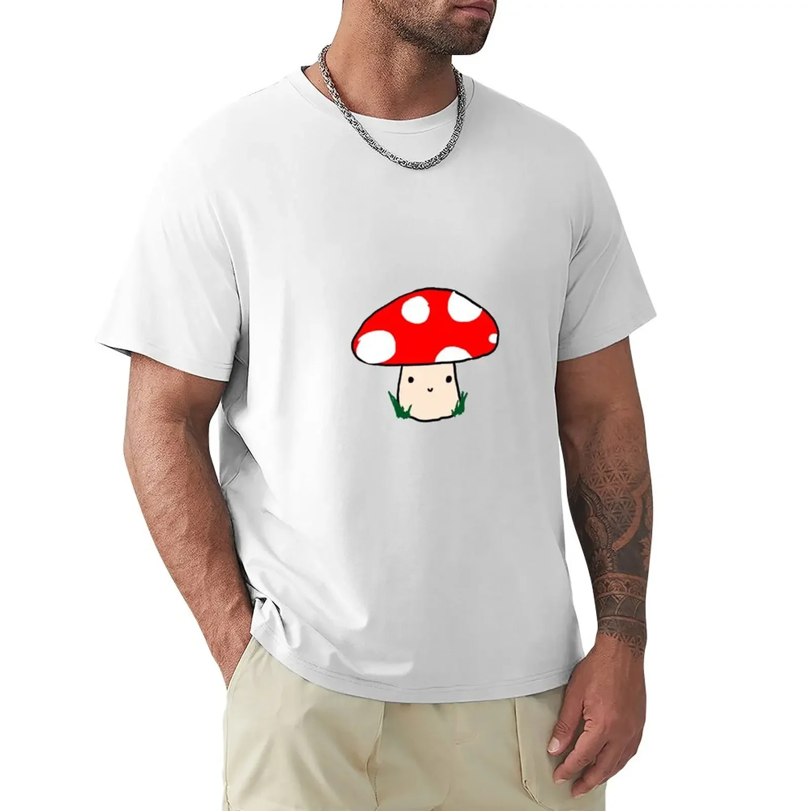 

Mushroom T-Shirt for a boy aesthetic clothes mens plain t shirts Short sleeve tee customizeds sports fans mens t shirt graphic