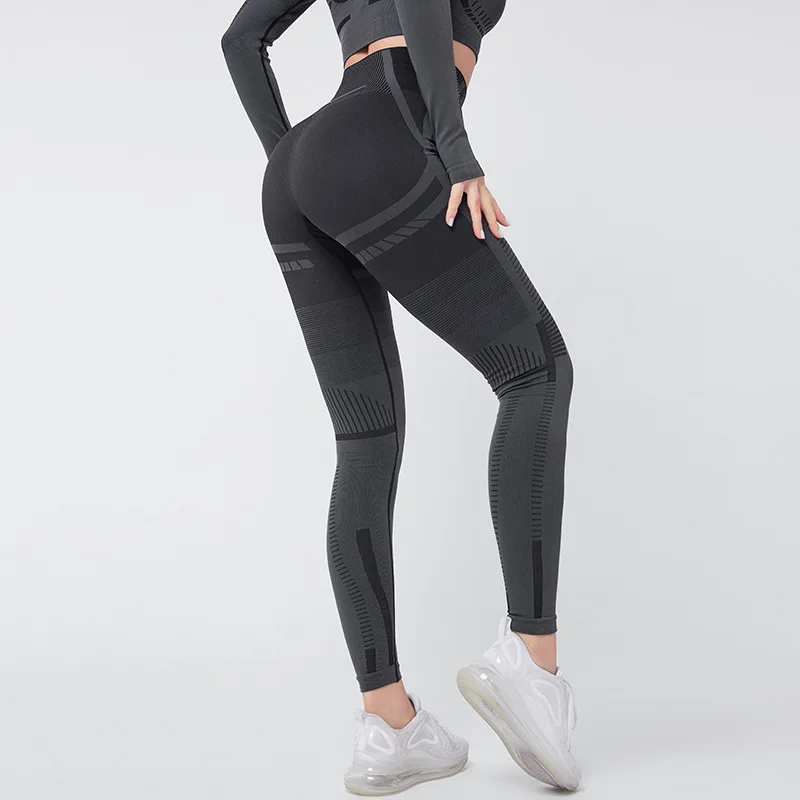 High Waist Yoga Pants Women Leggings Fitness Hip Lift Long Pants Workout Push Up Tights Dry Leggings GYM Clothings thigh highs Leggings