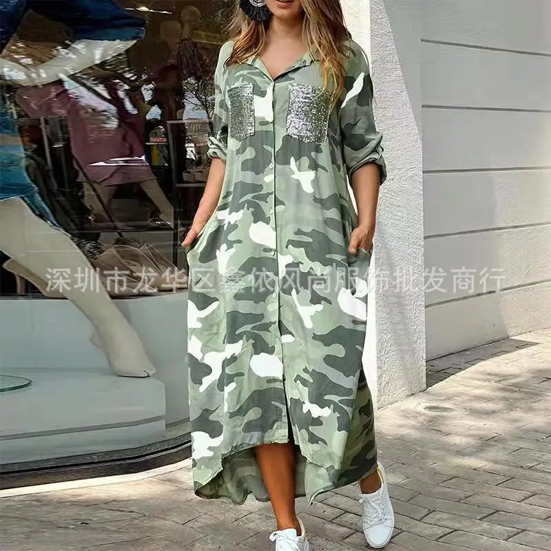 

2023 New Leisure Fashion Camo Women's Coat Coat Coat