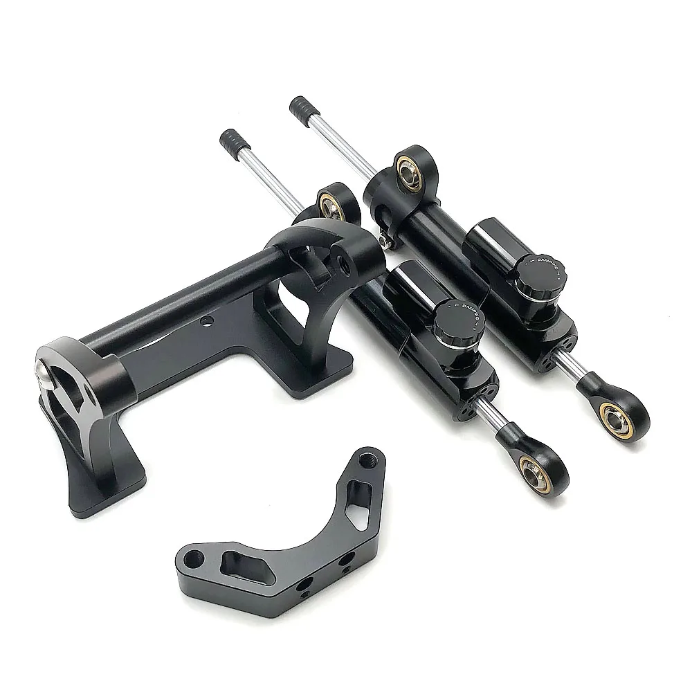 듀얼 트론 빅터 럭셔리 썬더 II 스쿠터용, 이중 방향 스티어링 댐퍼 키트, 댐퍼 어셈블리, 방진, 2 개-Freehip.co.kr