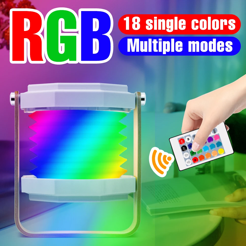 

Светодиодный ночник RGB, настольная лампа с тачскрином, с регулируемой яркостью, с USB-зарядкой, украшение для Хэллоуина, светильник ничный светильник, 5 В