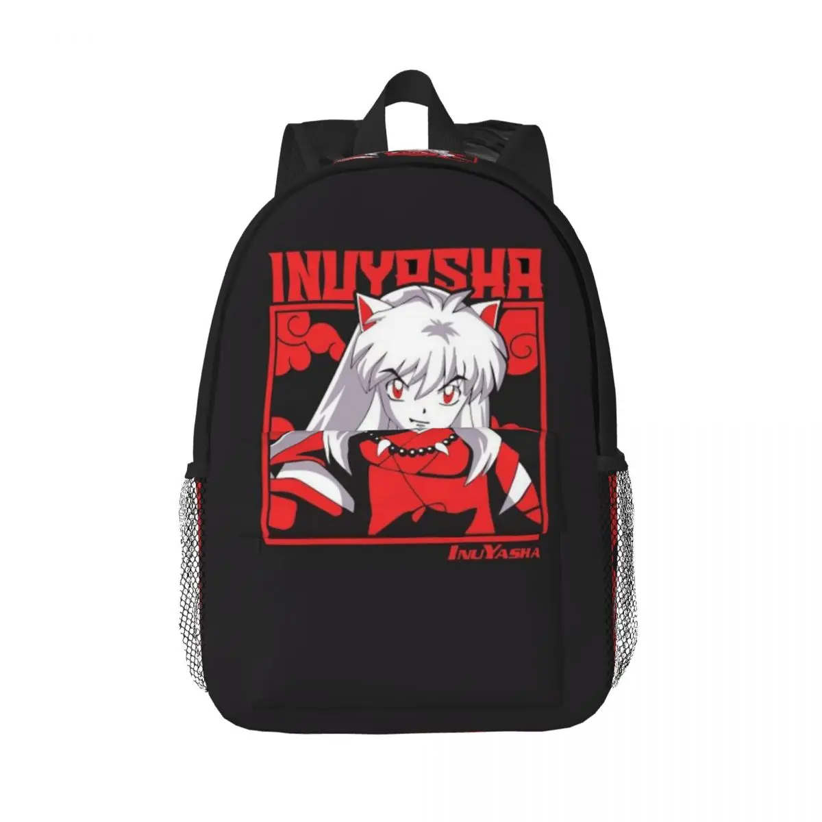 Inuyasha backpack InuYasha Sit Boy Mini Backpack Red Black Chibi Sit Boy  main image 4