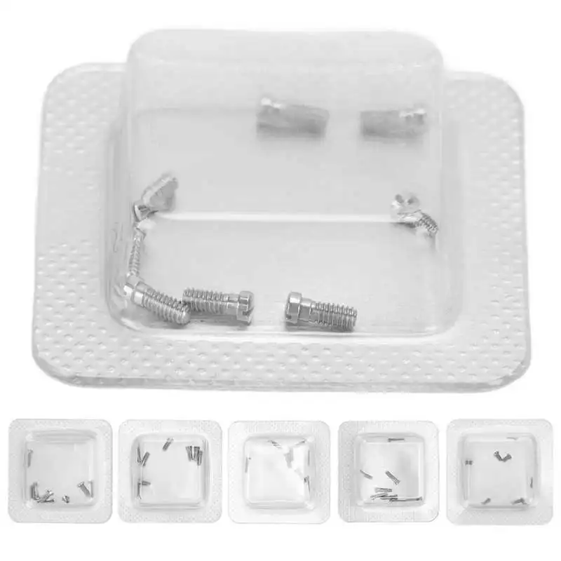 Stainless Steel Watch Screw High Accuracy Slot Type Watch Back Cover Screw Replacement Accessories for Watchmaker