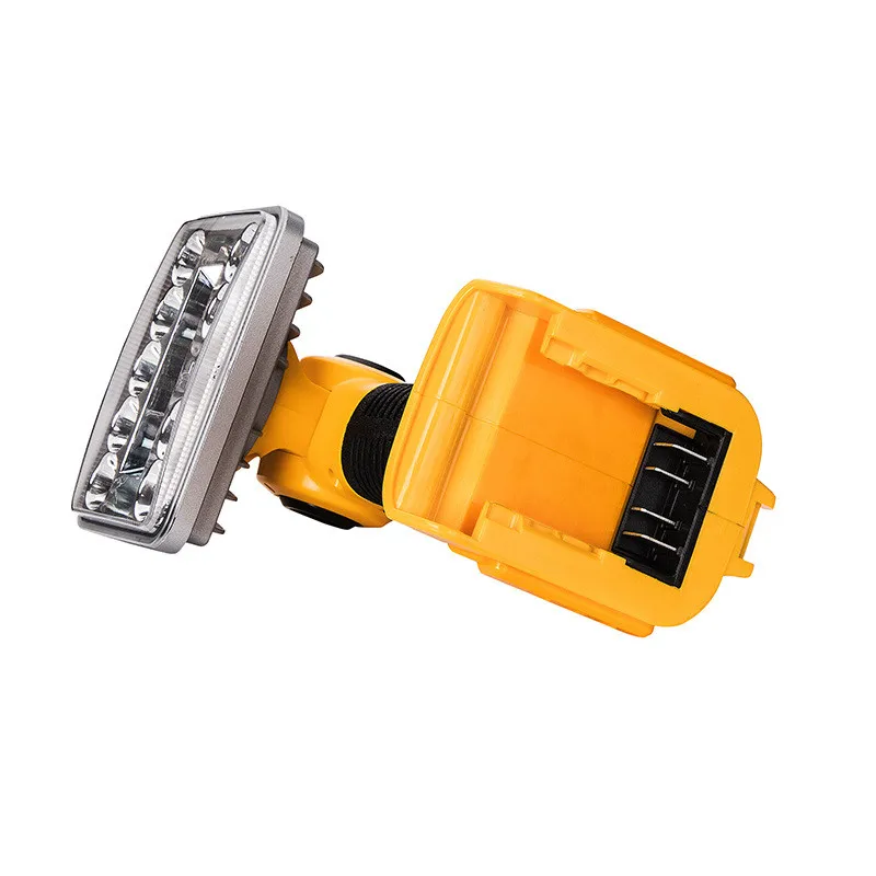 2000 lumen LED Arbeit Licht für DEWALT 18V 20V Lithium-Batterie DCB201  DCB200 mit USB Indoor Outdoor Scheinwerfer werkzeug Beleuchtung