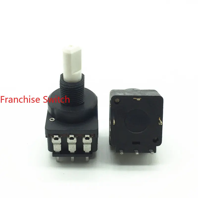 

10PCS Potentiometer B500K Has A 20-axis Half Shaft With Stepping Switch.
