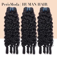 PerisModa birman bouclés paquets 100% cheveux humains paquets vierge armure Extensions de cheveux humains extrémités bouclées 1/3/4 pièces couleur naturelle 2