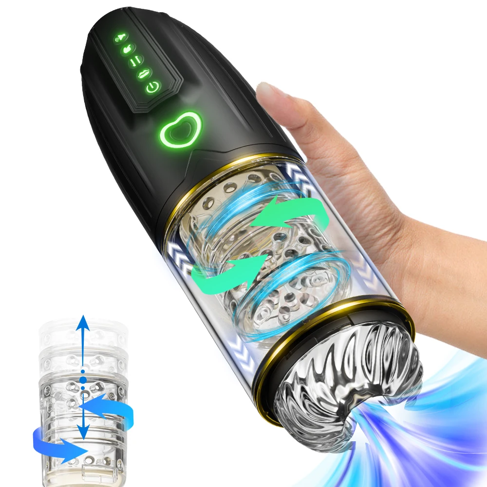 Automatische saugen Mann Mastur bator 10 Modi Silikon Sexspielzeug für Männer Teleskop Rotation Blowjob Vagina männliche Masturbation Tasse 18
