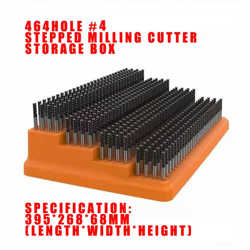 Tool Storage Box Milling cutter storage box 367 hole milling cutter special finishing rack hard plastic CNC machining center finishing box