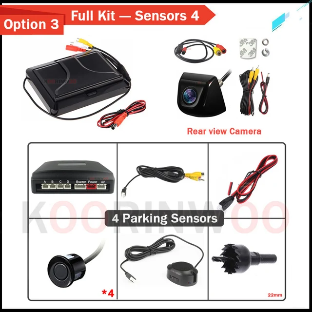 Sensori Di Parcheggio Auto Con Radar - Sistema Di Assistenza Reverse Con 4 Sensori - Foto 11