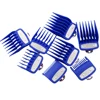 8Pcs Cutting Guide Comb for Wahl with Metal Clip 3171-500,Fits for Multiple Size Wahl Clippers Blue 1