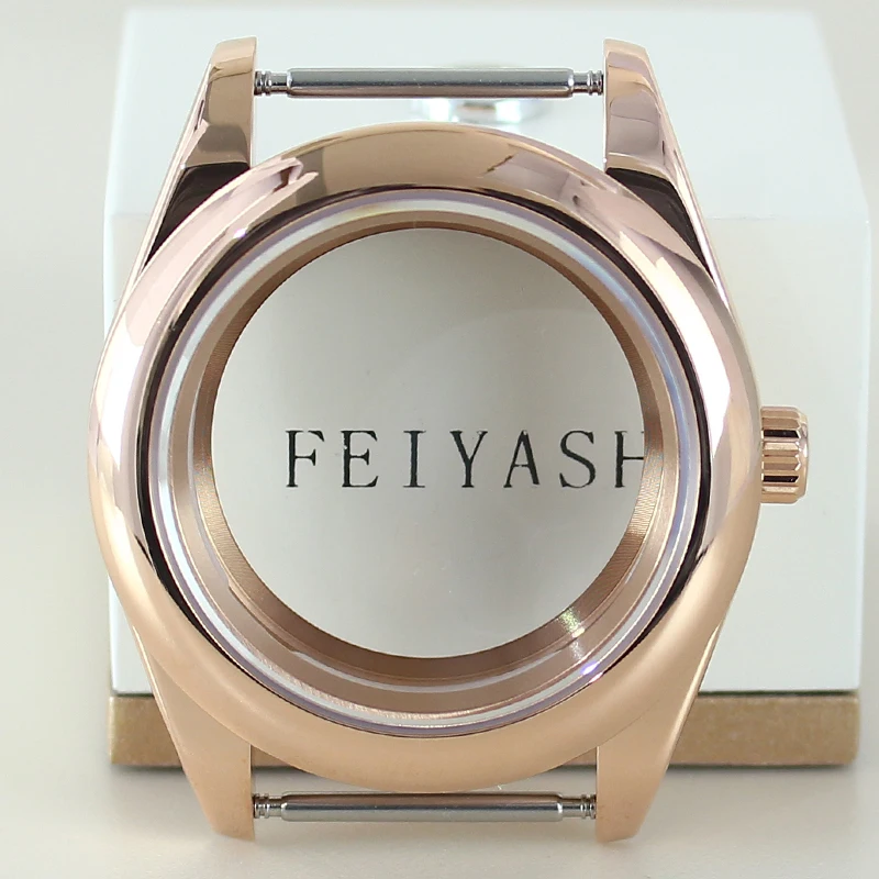 High-Quality 36mm/39mm Steel Watch Case with Sapphire Glass Bracelet