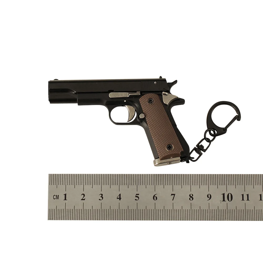 Mini Pistol Keychain 1:3 Nylon Pistol Model Semi-alloy 1911 Disassembled Version Metal Keychain Toy 5