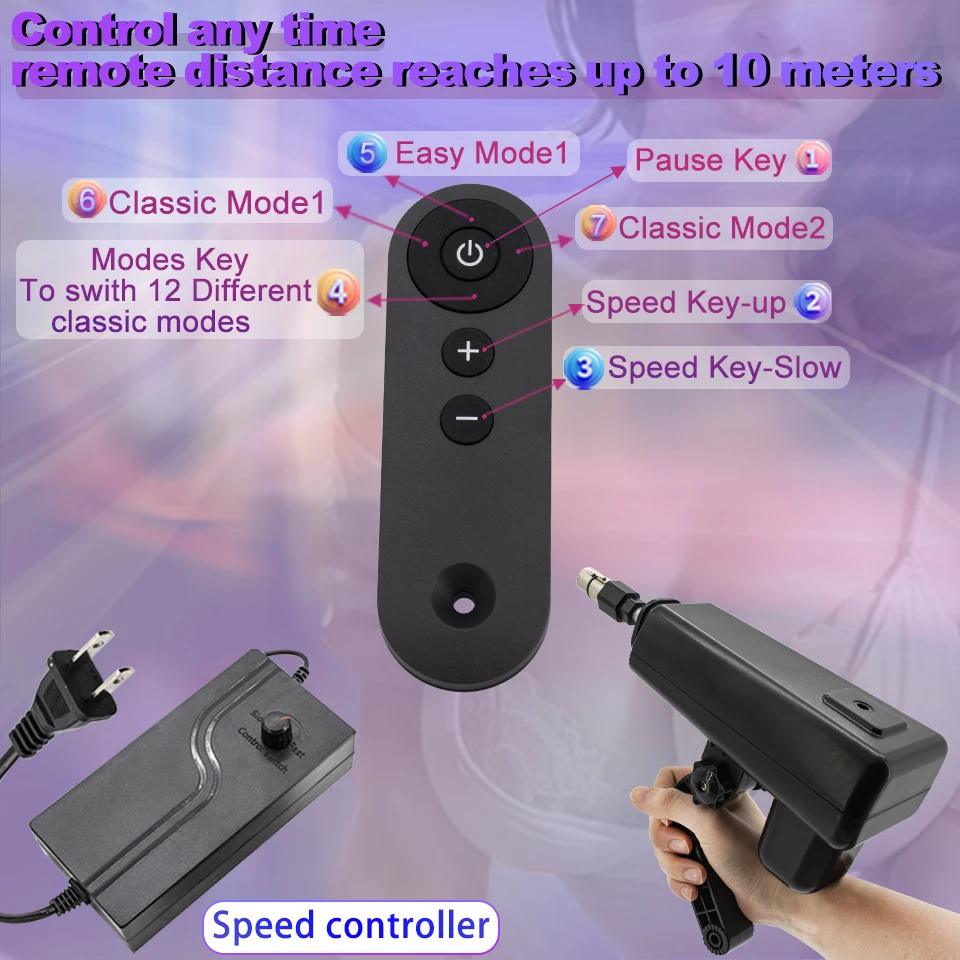 Automatic Telescopic Pumping Gun With 3xlr Connector And Adjustable_voghion.com