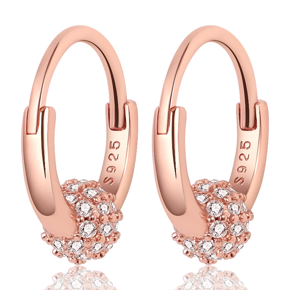 2022 Charm Double Hoop Earrings 925 Silver Fit Original Brand Charms Diy Fine Jewelry Gift For Women Fine Earring Making Gift 