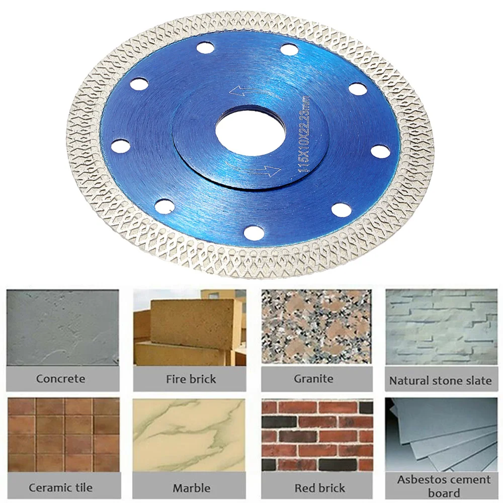 125mm Diamond Cutting Blade Continuou Segmented Rim Circular Saw Blade 65Mn Manganese Steel Cut Off Wheel Angle Grinder Disc