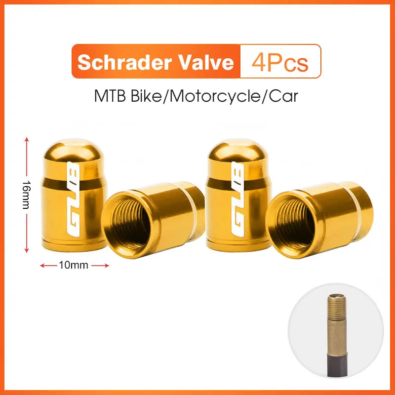 2pcs GUB Aluminum CNC Bicycle Tire Valve Cap MTB Road Bike Tube Tyre Gas Nozzle Cover for AV FV Schrader Presta Valve Dustproof - Image 20