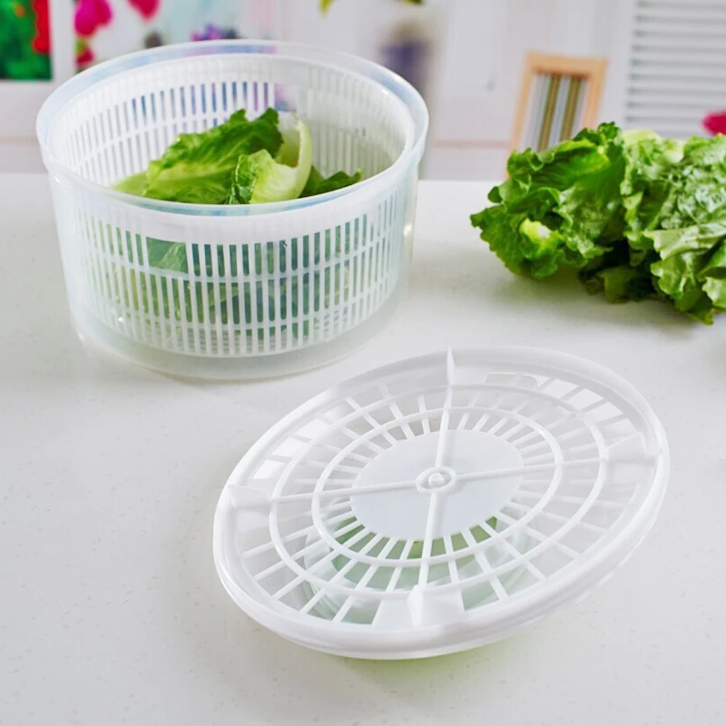 1pc Plastic Salad Spinner, Multifunction Vegetable And Fruit Dryer For  Kitchen