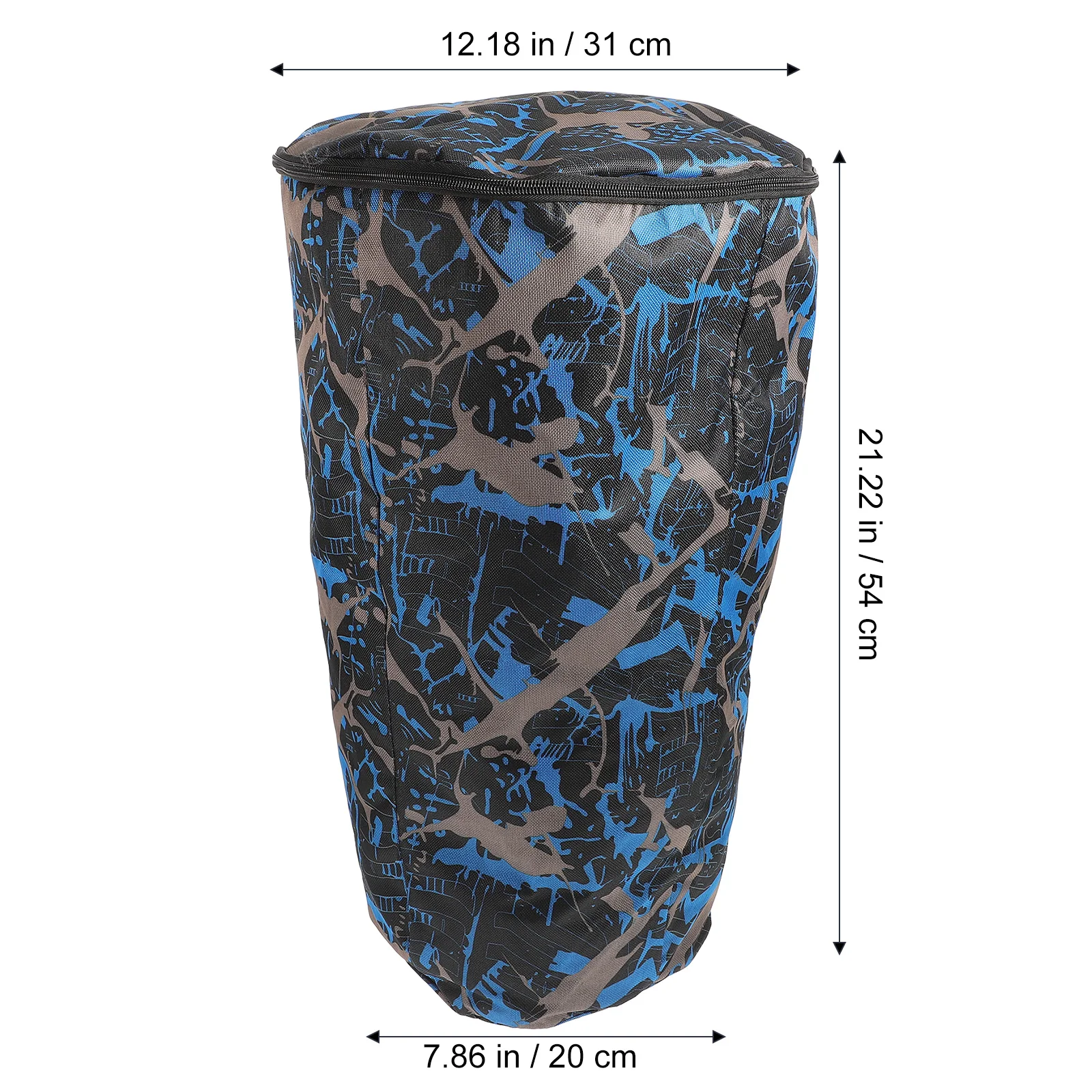 12/10L African Drum Bag Waterproof Music Instrument Storage Bag Camouflage Blue Camouflage Blue NEW Waterproof