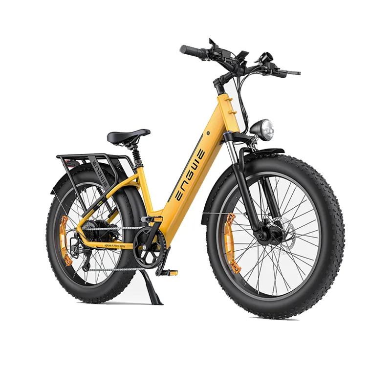 Bici elettrica Engwe E26 Pneumatici grassi da 26 pollici Alto passo o step-Thru 250W 48V 16Ah 768Wh Doppia sospensione SUV fuoristrada E-bike - immagine 5