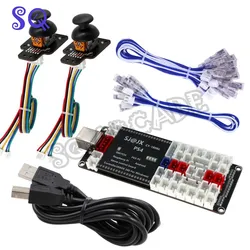 Controlador Arcade SJ @ JX a PS4/ PS3/ SWITCH/ PC/ Android con botón de Joystick SANWA, cable de Control Hitbox, actualización de Zero Delay