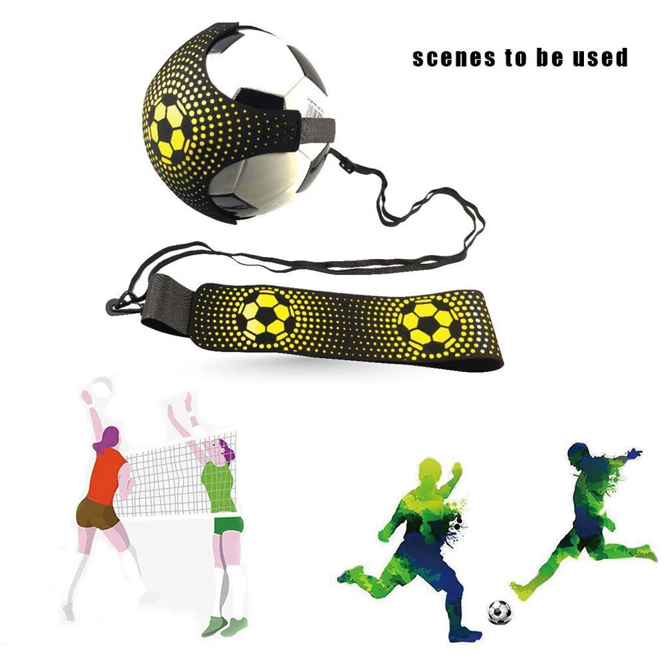 Sportout Trainer Da Calcio Con Banda Elastica - Kit Allenamento Portatile Per Bambini E Adulti - Foto 8