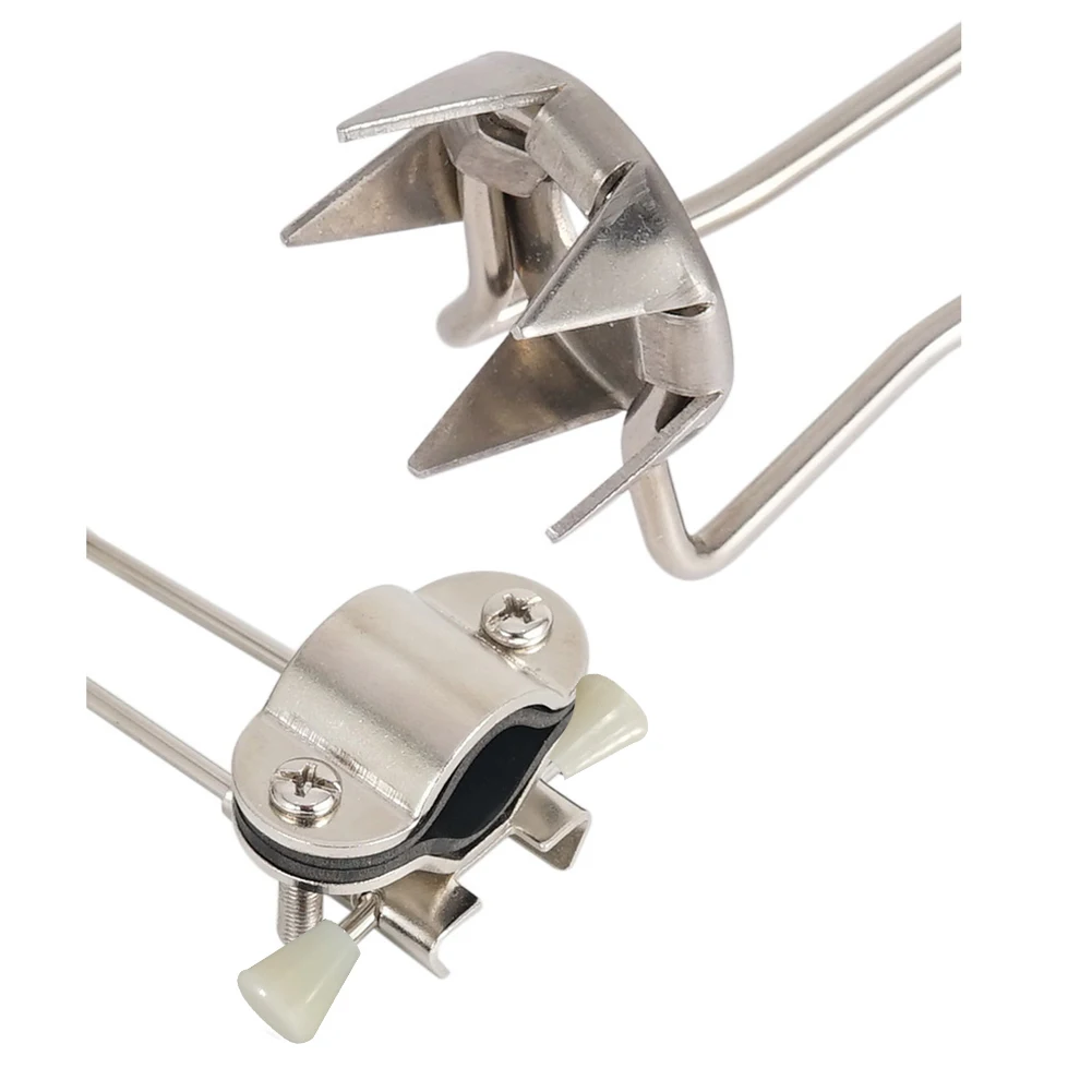 Walking Claw Crampon Stainless Steel Hiking Grip Crutches Anti-skid Non Slip for Winter Outdoor Snow for Mountaineering