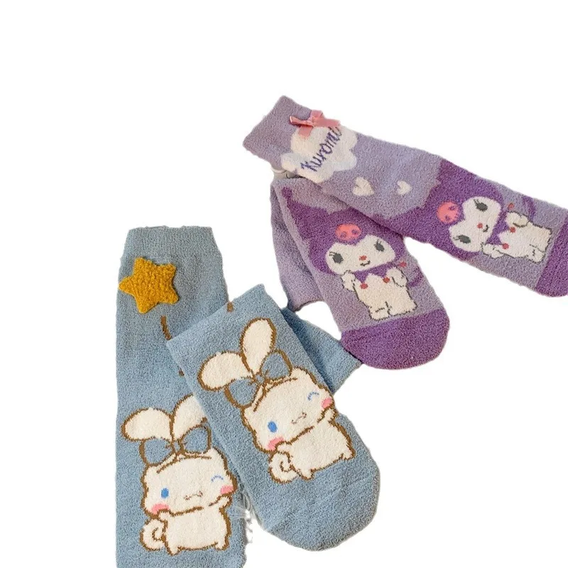 

New Girl Socks Spring and Autumn Combed Cotton Cartoon Children's Calf Socks Autumn and Winter Girl BowPrincess Long Tubecartoon