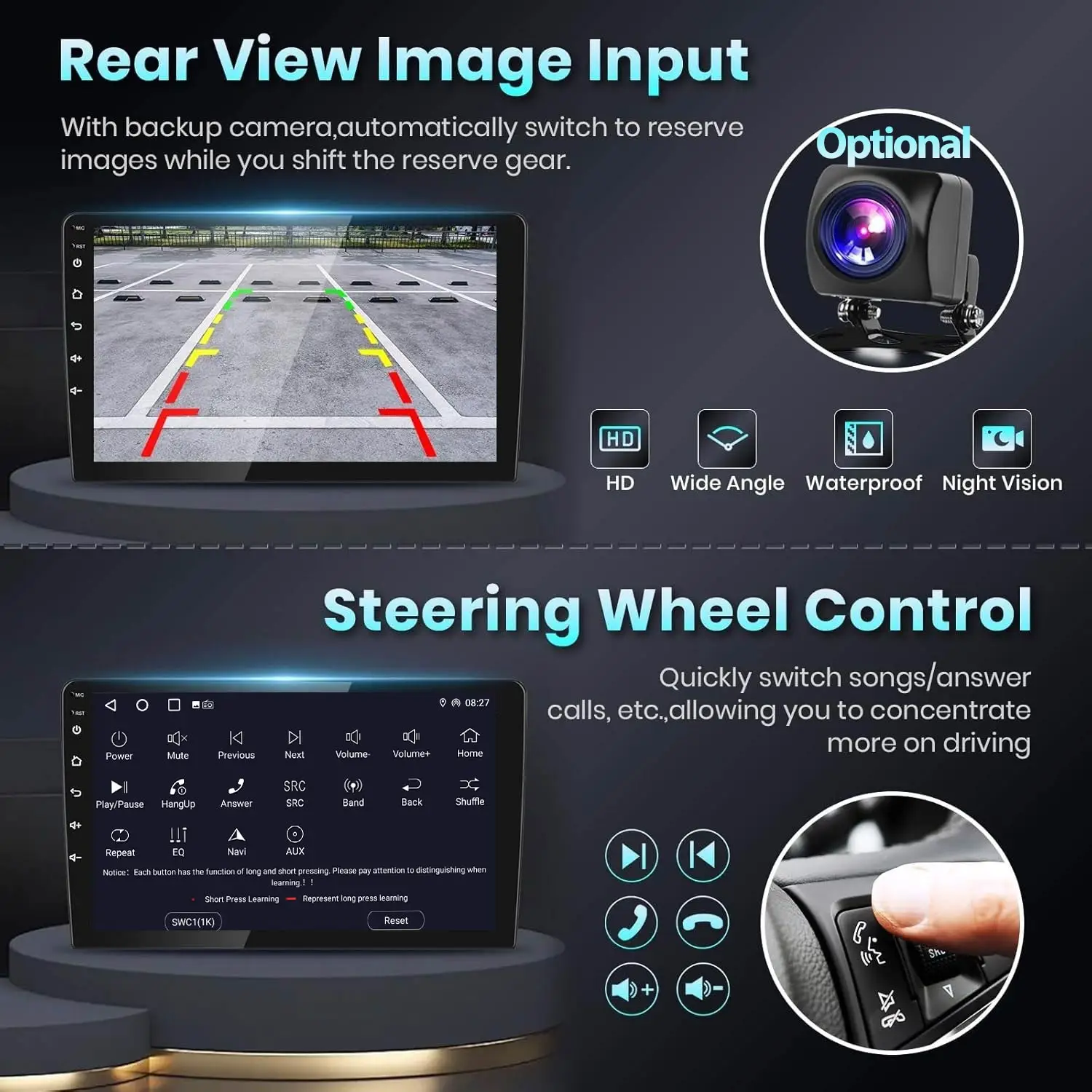 ESSGOO Radio estéreo para coche Android 15 de 9 pulgadas, 4+64G/4+128G, para Peugeot 3008 5008 2009-2016, navegación GPS, WIFI, ASP, CarPlay inalámbrico, Android Auto, Bluetooth, RDS, Mirror Link, FM, pantalla táctil IPS, reproductor multimedia de vídeo 5