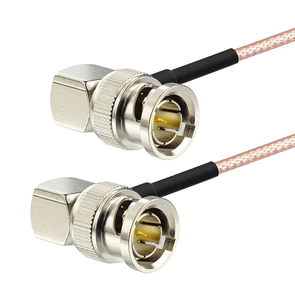 

Superbat BNC Plug Right Angle to BNC Male Right Angle Pigtail Cable RG179 20cm 75 Ohm