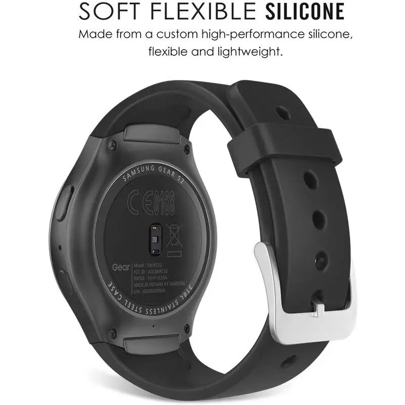 Silicone Sport Strap for Smart Watch - Durable and Comfortable Replacement Wristband