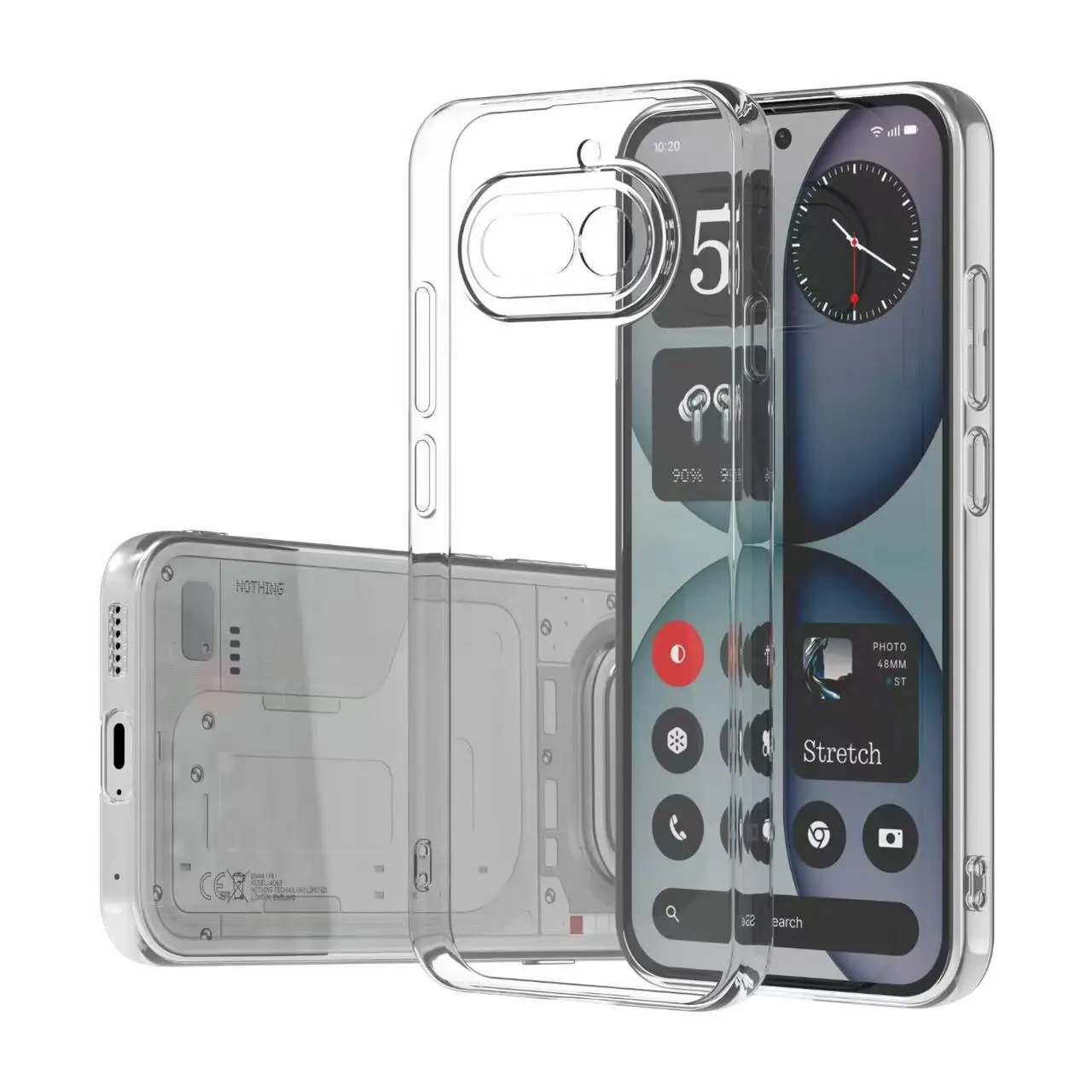 Ultra Slim Transparent Silicone Phone Case with Camera Protection