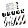 Quiet Quartzs Clock Motor Replacement Parts for Home and Office 5Pcs Clock Movement with Hands and Clock Numerals Kits R7UB 5