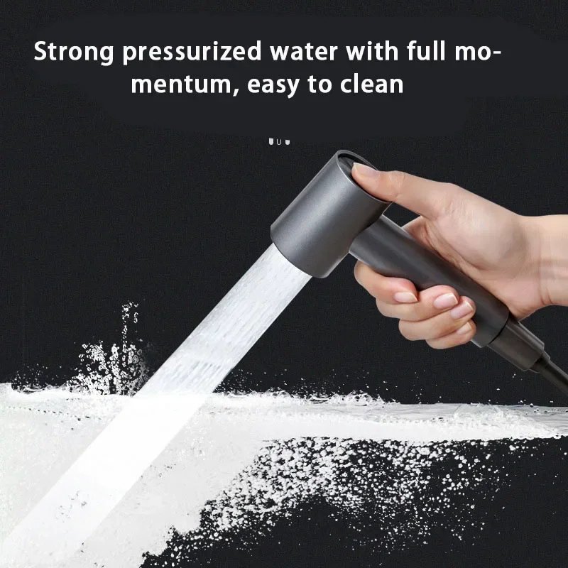 ห้องน้ํามือถือ Sprayer พร้อมผู้ถือแม่เหล็ก Bidet Sprayer ห้องอาบน้ําฝักบัวสเปรย์น้ํา Bidet อะไหล่ G1/2 นิ้ว 1