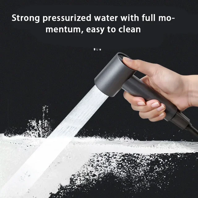 ห้องน้ํามือถือ Sprayer พร้อมผู้ถือแม่เหล็ก Bidet Sprayer ห้องอาบน้ําฝักบัวสเปรย์น้ํา Bidet อะไหล่ G1/2 นิ้ว 1