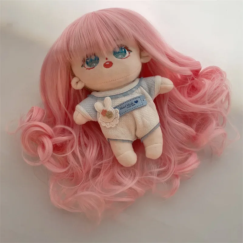 Plüschpuppen Perücke Lockig - Für 35-39cm Kopfumfang Milch Gold