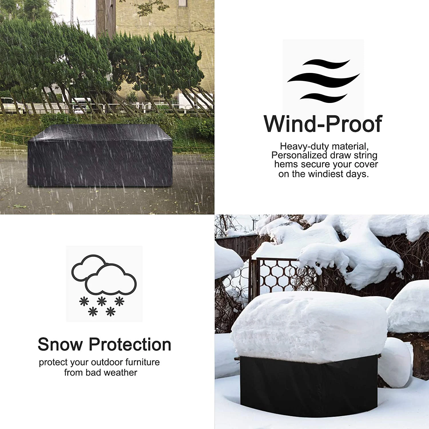 Multiple Size Outdoor Furniture Cover Sofa Chair Table Patio Cover chair cover patio furniture cover chair dust cover