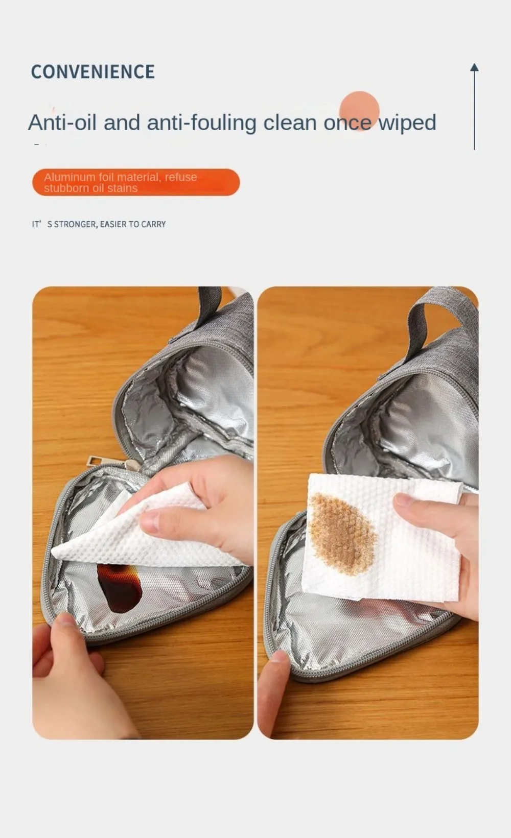 Hochwertige Tragbare Dreieckige Isoliertasche Aluminiumfolie Langlebige Thermische Kühltasche Mini-Lunchbox – Detail 10