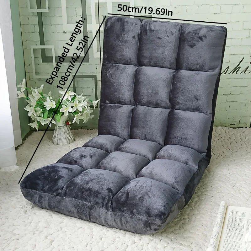 Ergonomic Adjustable Floor Chair with Metal Frame, 5-Position