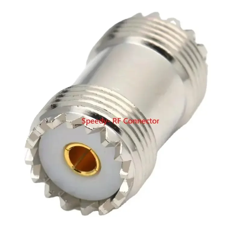 UHF SO239 SO-239 Female Jack Straight Connector UHF Female Female 2x Double Adapter for UHF PL259 Male Coax Brass Fast Delivery