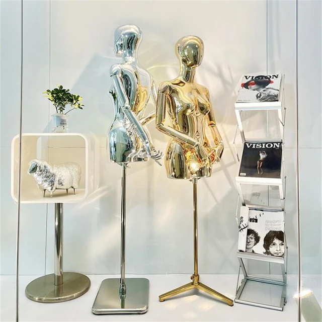 High-end Movable Arm Mannequin Full-body Clothing Store Display Rack  Silver-headed Gold-headed Window Model Hot Sale - Mannequins - AliExpress