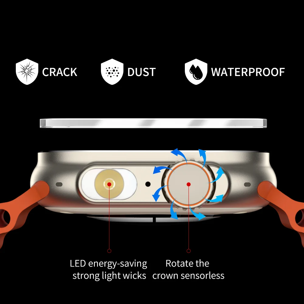 2023 TW28 Ʈ Ʈ ġ LED  2.1 & ũ  Smartwatch   ȭ ð  