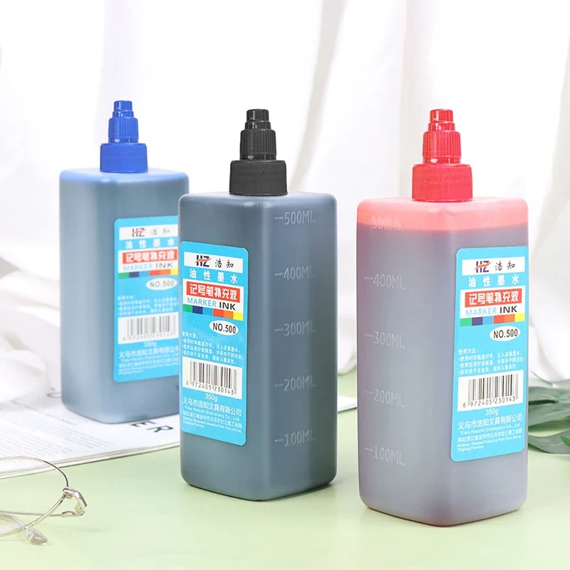 500ml 매끄러운 잉크 영구 건조 그래피티 오일 마킹 펜 예술 및 공예 용품용