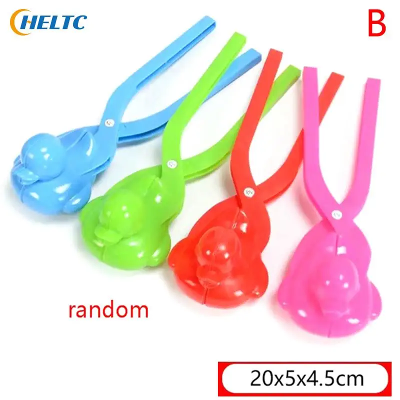 1PCS Snowman Duck Dinosaur Shape Snowball Maker Clip Tong Kid Winter Outdoor Funny Snow Sand Mold Snowball Fight Sport Toy snowball maker