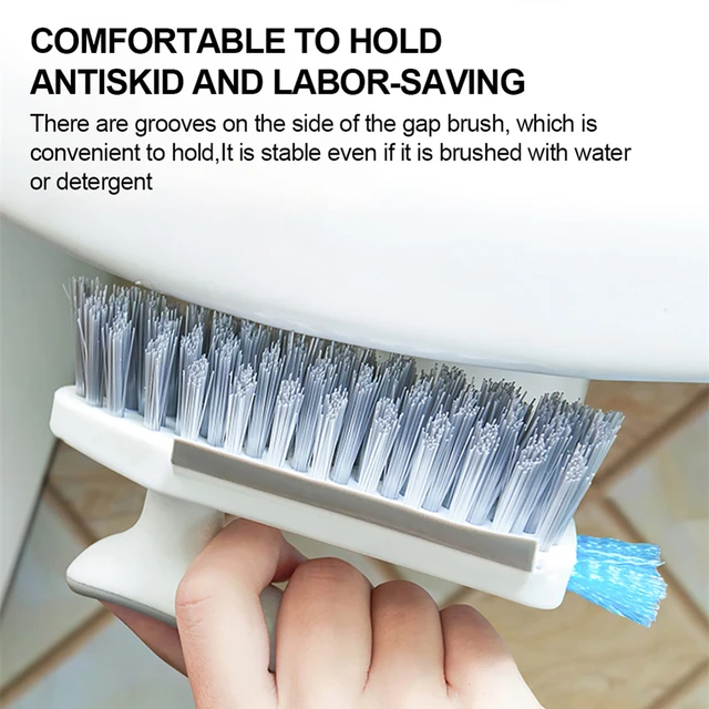 Scrub Brush Set of 3pcs - Cleaning Shower Scrubber with Ergonomic Handle  and Durable Bristles - Grout Cleaner Brush - Brushes for Cleaning